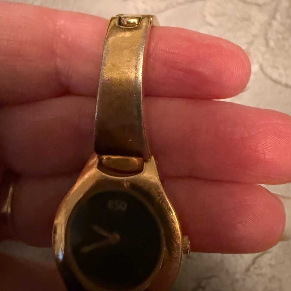 ESQ Women's Gold Bracelet Watch with Black Dial - Picture 3 of 7